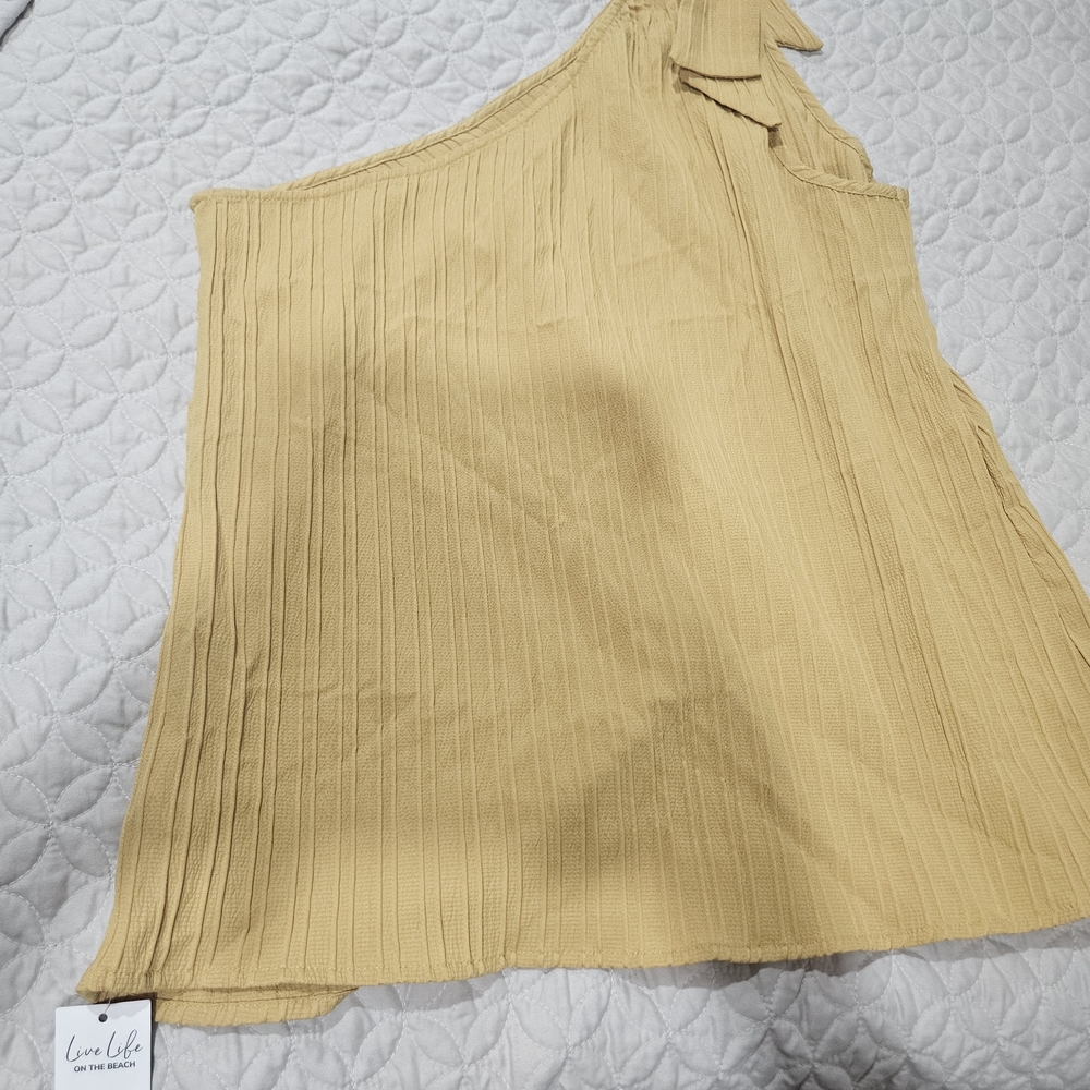 Cupshe Women's Tan One-Shoulder Top